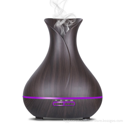 400ml Wood Ultrasonic Cool Mist Aroma Diffuser
